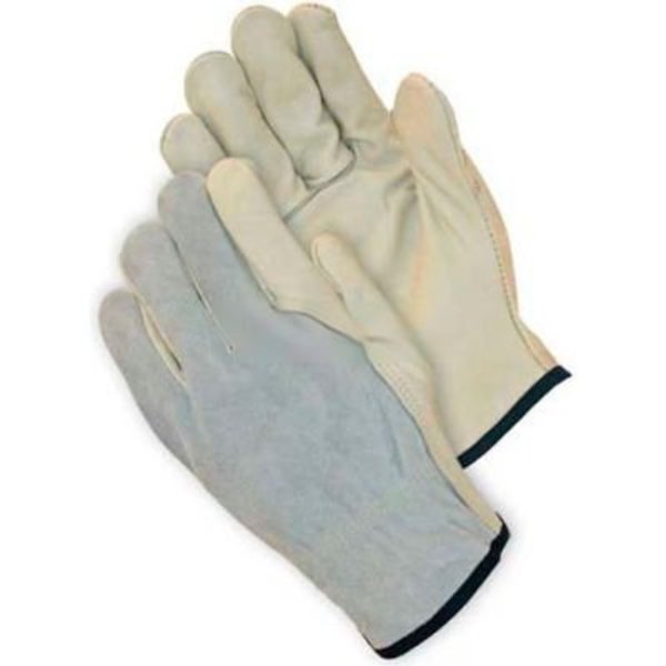 Pip PIP Top Grain Cowhide Drivers Gloves W/Kevlar®, Grain Palm, Keystone, Regular Grade, XL 68-163SB/XL